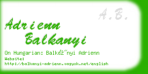 adrienn balkanyi business card